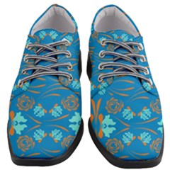 Floral Folk Damask Pattern Fantasy Flowers  Women Heeled Oxford Shoes by Eskimos