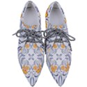 Floral folk damask pattern Fantasy flowers  Pointed Oxford Shoes View1