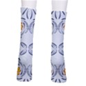 Floral folk damask pattern Fantasy flowers  Crew Socks View2