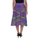 Folk flowers print Floral pattern Ethnic art Perfect Length Midi Skirt View2