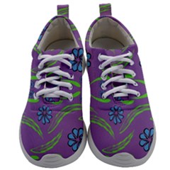 Folk Flowers Print Floral Pattern Ethnic Art Mens Athletic Shoes by Eskimos