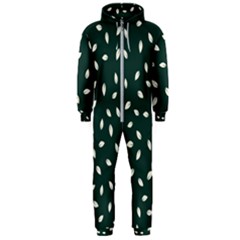 Leaves Pattern Hooded Jumpsuit (men) by CoshaArt