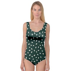 Leaves Pattern Princess Tank Leotard  by CoshaArt