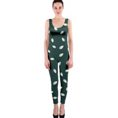 Leaves Pattern One Piece Catsuit by CoshaArt