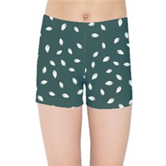 Leaves Pattern Kids  Sports Shorts by CoshaArt