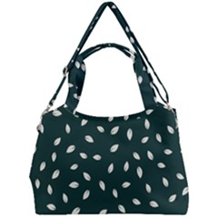 Leaves Pattern Double Compartment Shoulder Bag