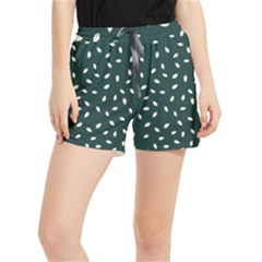 Leaves Pattern Women s Runner Shorts by CoshaArt