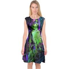 Effects Infestation Ii Capsleeve Midi Dress by MRNStudios