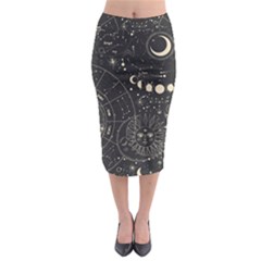 Magic-patterns Midi Pencil Skirt by CoshaArt