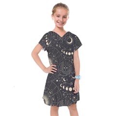 Magic-patterns Kids  Drop Waist Dress by CoshaArt