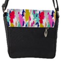 Acryl Paint Flap Closure Messenger Bag (S) View1