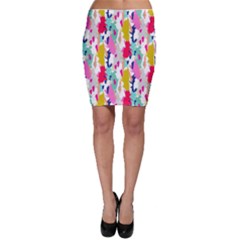 Acryl Paint Bodycon Skirt by CoshaArt