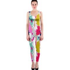 Acryl Paint One Piece Catsuit