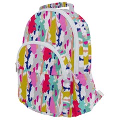 Acryl Paint Rounded Multi Pocket Backpack by CoshaArt