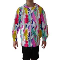 Acryl Paint Kids  Hooded Windbreaker by CoshaArt