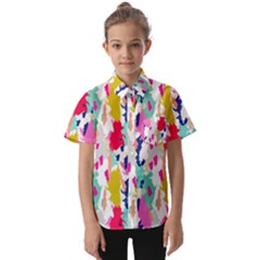 Acryl Paint Kids  Short Sleeve Shirt