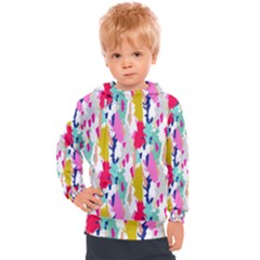 Acryl Paint Kids  Hooded Pullover by CoshaArt