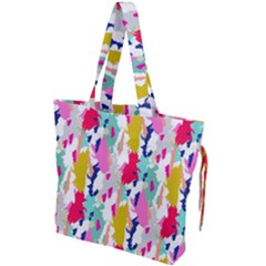 Acryl Paint Drawstring Tote Bag