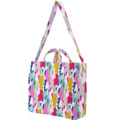 Acryl Paint Square Shoulder Tote Bag by CoshaArt