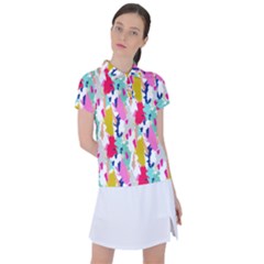 Acryl Paint Women s Polo Tee