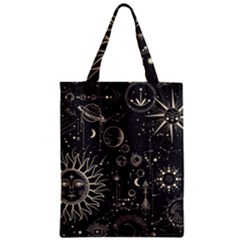 Mystic Patterns Zipper Classic Tote Bag by CoshaArt