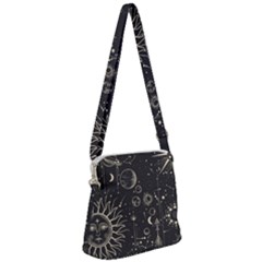 Mystic Patterns Zipper Messenger Bag by CoshaArt