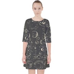 Mystic Patterns Quarter Sleeve Pocket Dress by CoshaArt