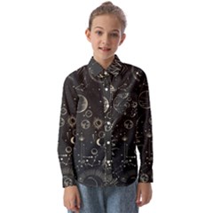 Mystic Patterns Kids  Long Sleeve Shirt by CoshaArt