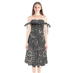 Mystic Patterns Shoulder Tie Bardot Midi Dress by CoshaArt