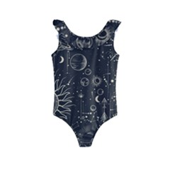 Mystic Patterns Kids  Frill Swimsuit by CoshaArt