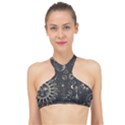 Mystic patterns High Neck Bikini Top View1