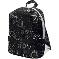 Mystic Patterns Zip Up Backpack by CoshaArt