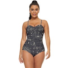 Mystic Patterns Retro Full Coverage Swimsuit by CoshaArt