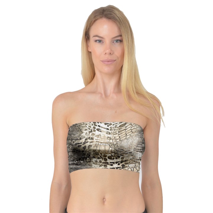 Luxury Snake Print Bandeau Top