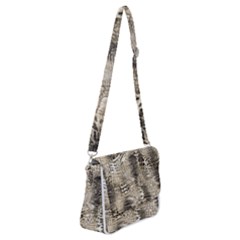 Luxury Snake Print Shoulder Bag With Back Zipper by CoshaArt