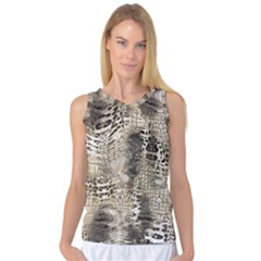 Luxury Snake Print Women s Basketball Tank Top by CoshaArt