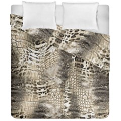 Luxury Snake Print Duvet Cover Double Side (california King Size) by CoshaArt