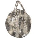 Luxury Snake Print Giant Round Zipper Tote View1