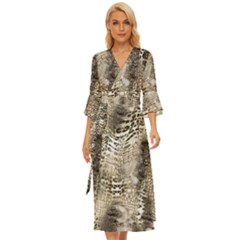 Luxury Snake Print Midsummer Wrap Dress by CoshaArt