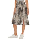 Luxury Snake Print Midi Panel Skirt View2