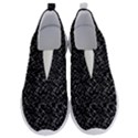 Pixel Grid Dark Black And White Pattern No Lace Lightweight Shoes View1