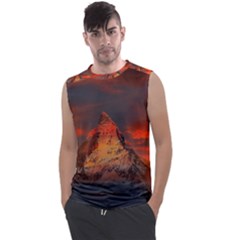 Switzerland-zermatt-mountains-snow- Men s Regular Tank Top