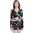 Mrn Echo Velvet Wrap Crop Top and Shorts Set View1