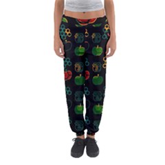 Apples Honey Honeycombs Pattern Women s Jogger Sweatpants by Amaryn4rt