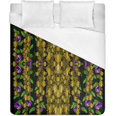 Fanciful Fantasy Flower Forest Duvet Cover (california King Size) by pepitasart