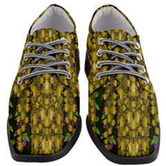 Fanciful Fantasy Flower Forest Women Heeled Oxford Shoes by pepitasart