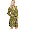 Fanciful Fantasy Flower Forest Long Sleeve Velour Robe View3