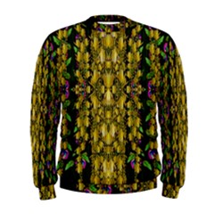 Fanciful Fantasy Flower Forest Men s Sweatshirt by pepitasart