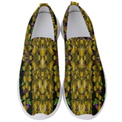 Fanciful Fantasy Flower Forest Men s Slip On Sneakers by pepitasart