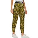 Fanciful Fantasy Flower Forest Cropped Drawstring Pants View3